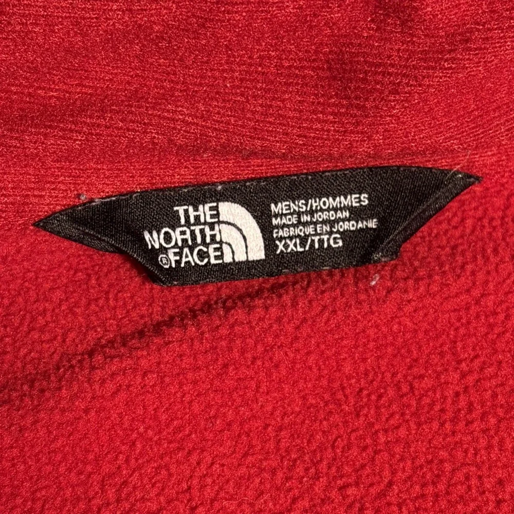 The North Face Borod 1/4 Zip Fleece Pullover Red Heather NF0A3SO7 Mens XXL